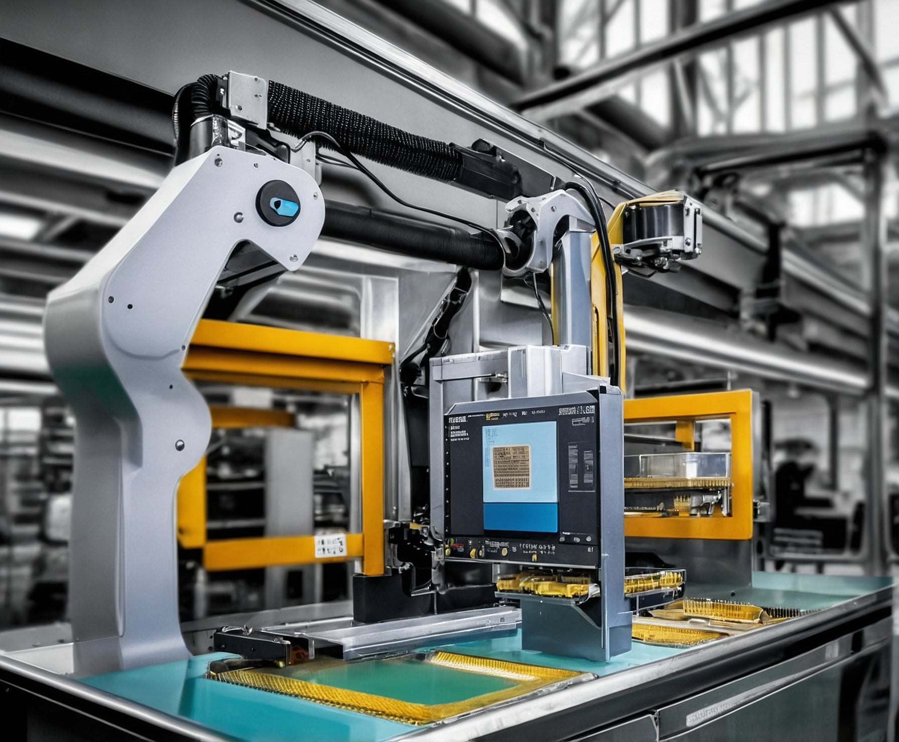 Solución robótica en automatización industrial.