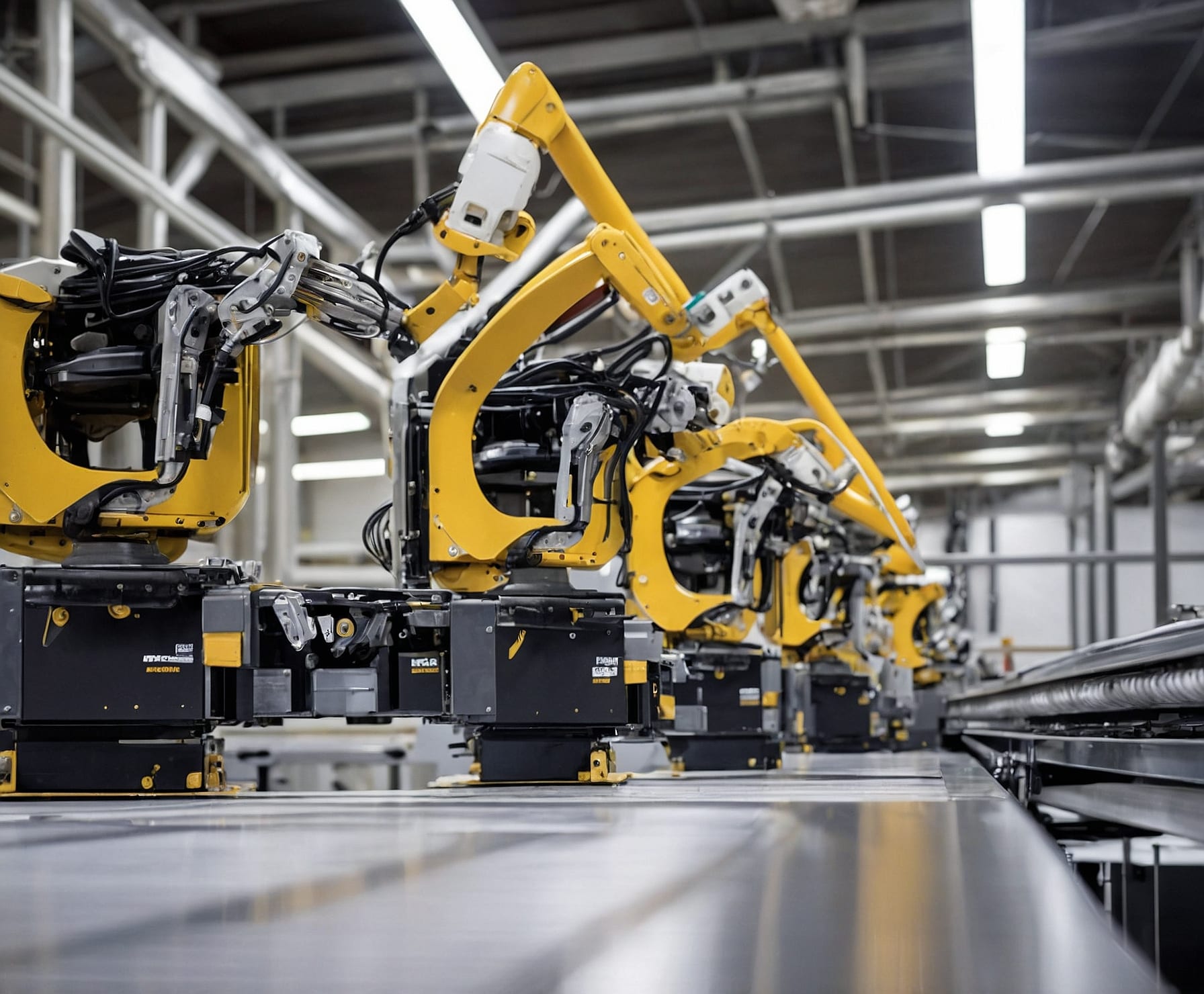 Línea de producción automatizada en sector automotriz