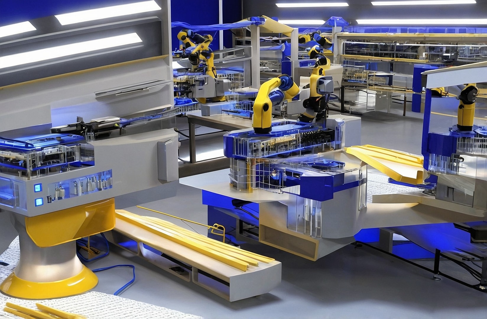 Maquinaria y línea robotizada